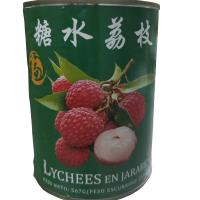 Buy cheap Lychee Canned Fruits Vegetables Litchi Whole / Broken In Light Syrup product
