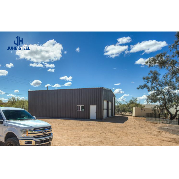 Metal Structure 2 Car Garage Shelter for Outdoor Steel Structural Steel Frame Workshop