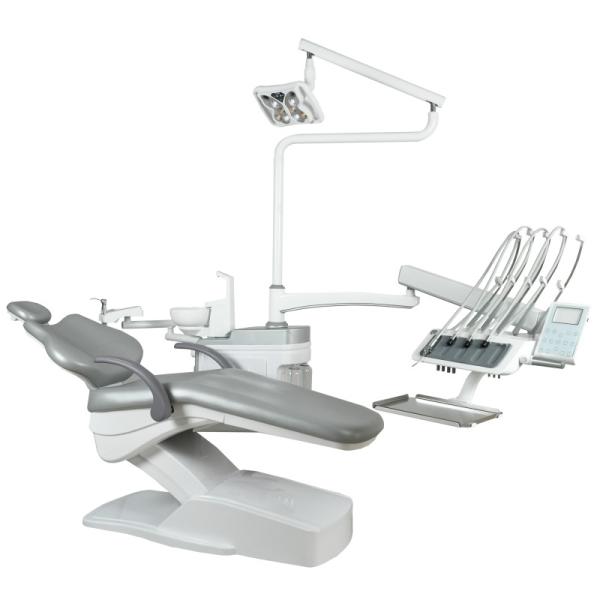 Buy cheap Top Mounted Dental Chair Unit with Teeth Whitening Function Operation Light Luxury PU Leather Dental Treatment Unit from wholesalers