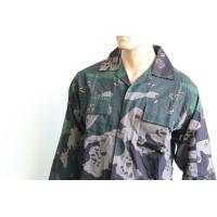 Buy cheap Polyester Cotton Philippine Police Security Uniform In Woodland Camou For product