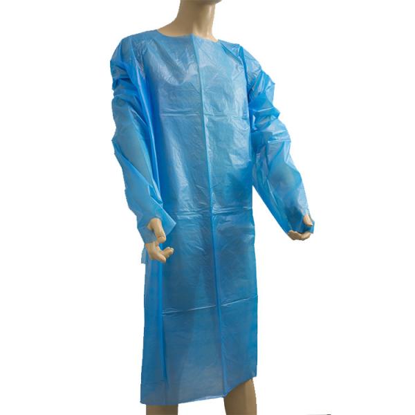 Buy cheap Blue Color Disposable Isolation Gown , SBPP Hospital Protective Clothing from wholesalers
