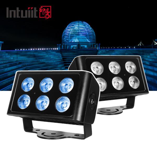 Buy cheap DMX512 6x5W RGBW 4in1 IP65 Waterproof DJ Wedding Stage City Wall Washer Outdoor LED Wash Flood Light from wholesalers