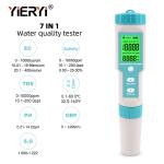 Aquarium Swimming Pool ORP Salinity Digital PH Meter