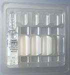 PET 1ml 5-Bottle Ampoule Needle Tray CMYK / Pantone Printing