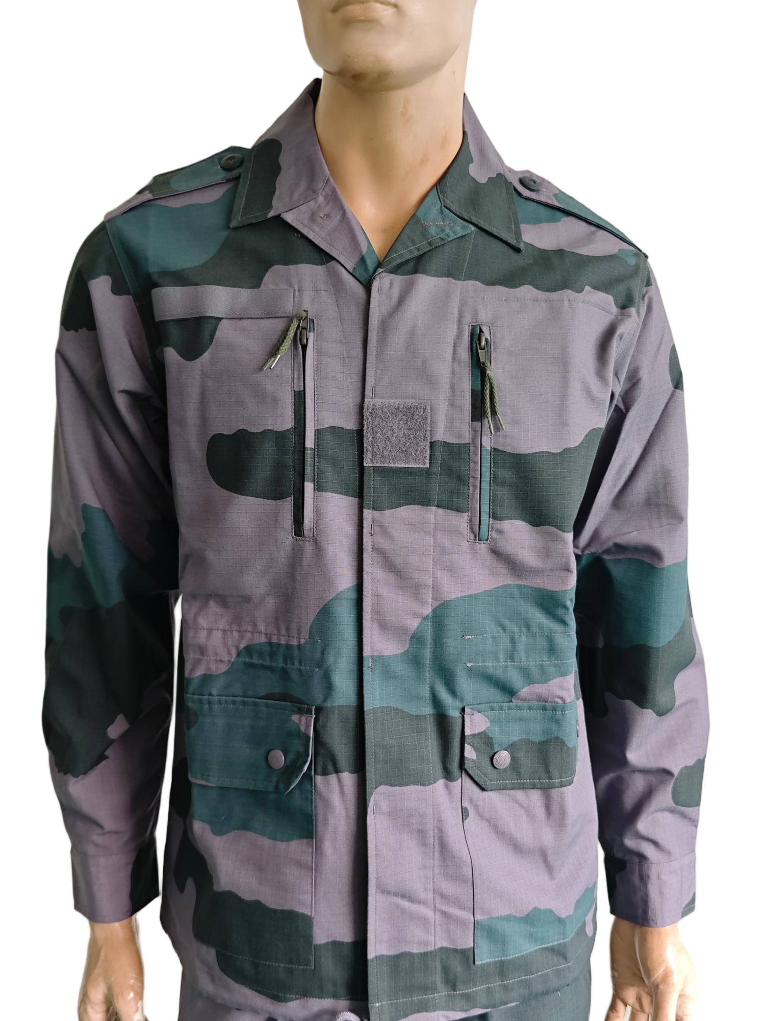 Breathable and Abrasion Resistant French Military Uniform Set in Stealth Purple F1 Combat System for Comfort and Protection