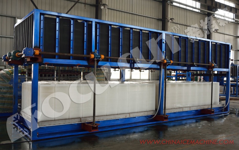 105kw Heavy Duty Direct Cooling System Ice Block Maker Machine with Bitzer Compressor