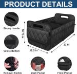 Car Trunk Organizer for SUV, Car Organizers and Storage with 6 Pocket, Car