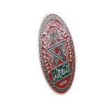 Single Die Stamping Custom Metal Pin Badges 3D Engraving 2-8mm