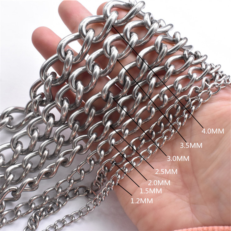 Silver Electroplated Handbag Metal Chain Strap Rustproof Anti Abrasion
