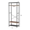 Buy cheap Hallway Coat Rack with Shelves, Modern Industrial Coat Stand, Entryway Coat Stand, XHCR31BB from wholesalers