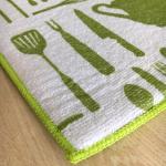 Sinlge packed 1pc Microfiber printeted water absorb dish mat kitchen water pad
