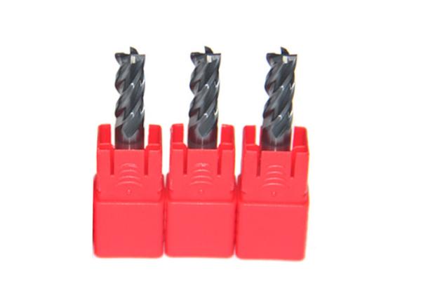 Buy cheap AlTiN or TiSiN Coating Spiral Carbide End Mill Cutter / Black Solid Carbide Milling Cutters from wholesalers