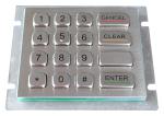 IP66 304 Stainless Steel rear panel mounting industrial Keypad For outdoor