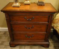 Buy cheap ISO18001 Solid Wood Bedside Table Bedroom Solid Walnut Dresser Odorless from wholesalers