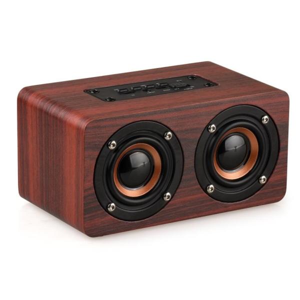 Buy cheap Retro Wood Bluetooth Speaker Wireless Speaker Support AUX TF Card for Smartphone from wholesalers