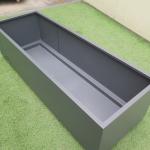 L1500xW400xH450mm Large Galvanized Flower Pots For Backyard