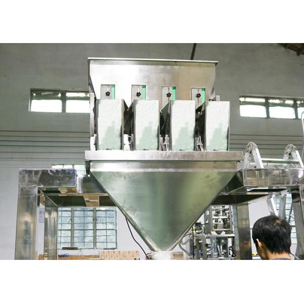Grain / Granule Automated Packing Machine With Multi Head Weigher For Oatmeal / Cornmeal