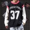 Buy cheap small quantity clothing manufacturer OEM Skateboard Baseball Fake Two Piece Sweater from wholesalers