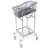 Buy cheap ABS Plastic Basin Stainless Steel Silent Wheels Hospital Baby Cart from wholesalers
