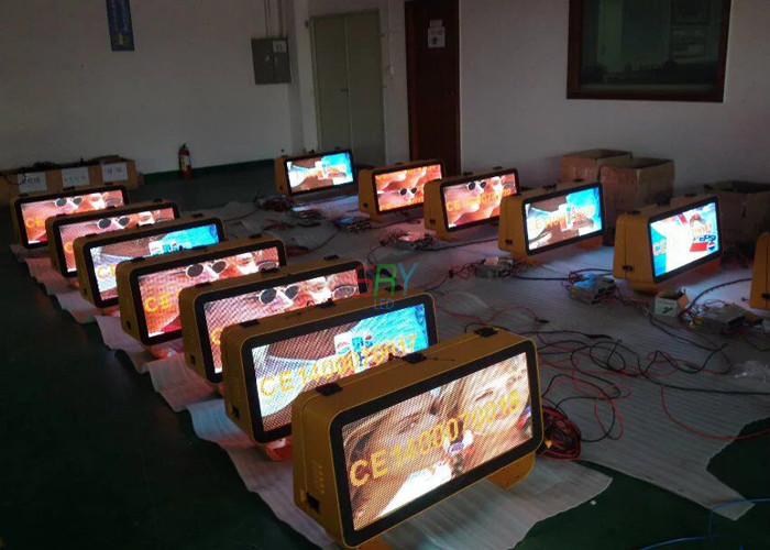 P 5mm Full Color Taxi LED Display Wireless 3G System 960mm x 320mm