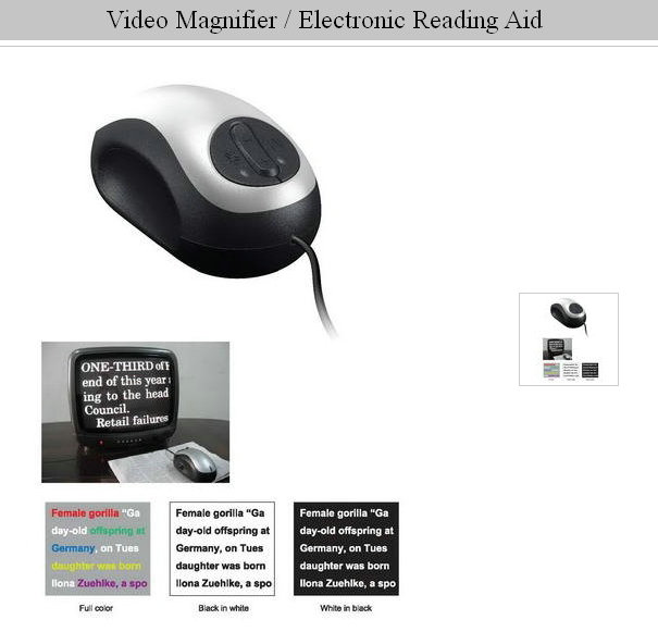 AV Low Vision Magnifier KLN-RA35