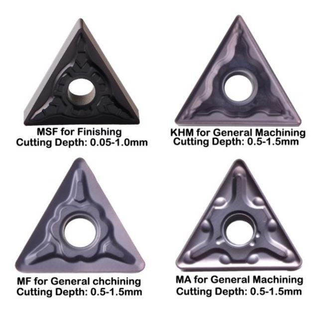 Heat Resistance Tungsten Carbide Inserts PVD Coated Good Toughness