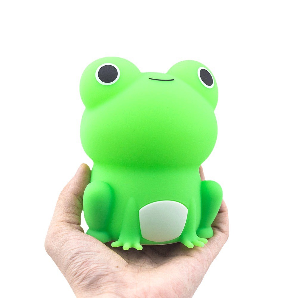 Cute Frog Night Night For Kids Color Changeable Silicone Sleeping Night Lamp For Nursery Dimmable Timer Rechargeable