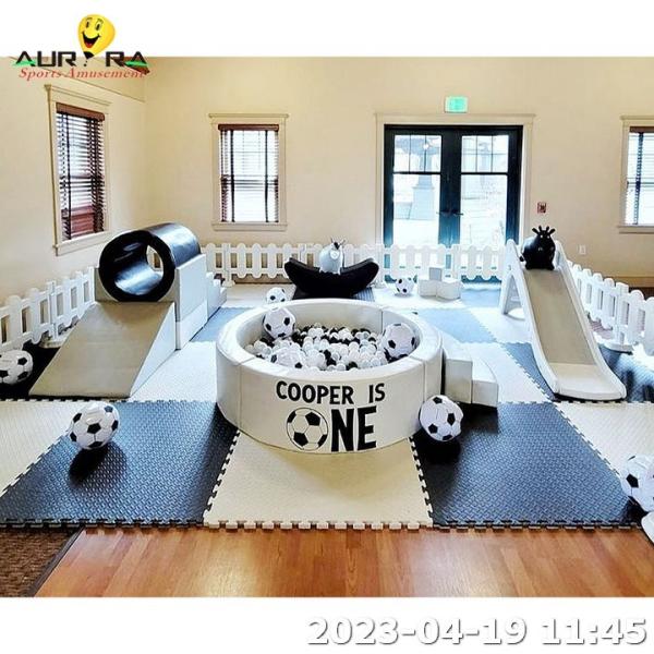 Buy cheap Children Party Big Playground With Slide indoor soft play equipment for sale from wholesalers