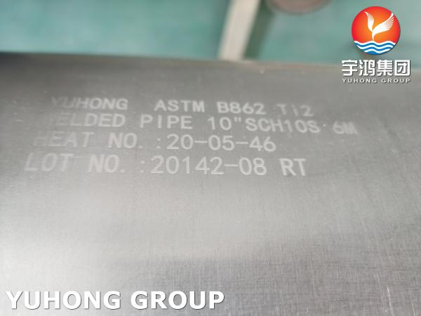 Buy cheap Titanium Alloy Welded Pipe ASTM B862 Ti2 UNS R50400 Manufacturer from wholesalers