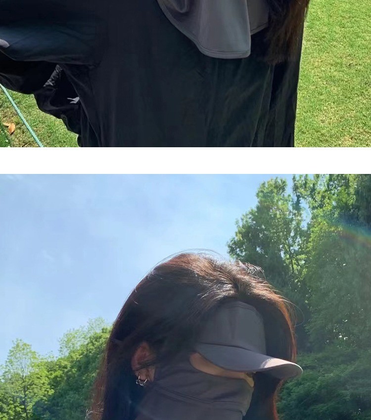 THE INTERNET CELEBRITY EXPLOSION COVERS THE WHOLE FACE TO PREVENT ULTRAVIOLET LIGHT WOMEN'S SUMMER THIN FACE MASK WITH A