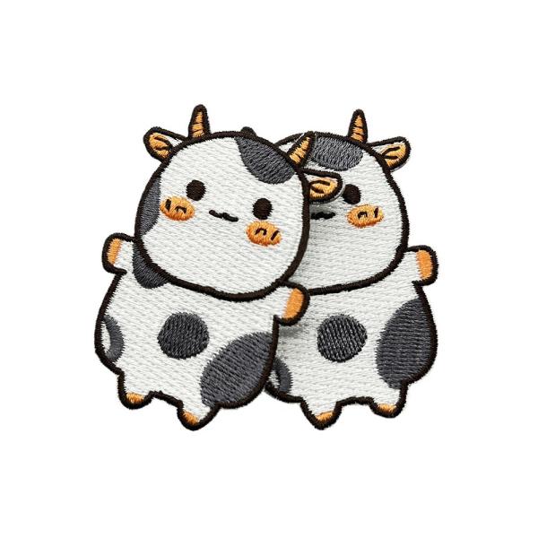 Buy cheap T Shirt Animal Embroidery Patches Die Cut Border White Black Yellow Color from wholesalers