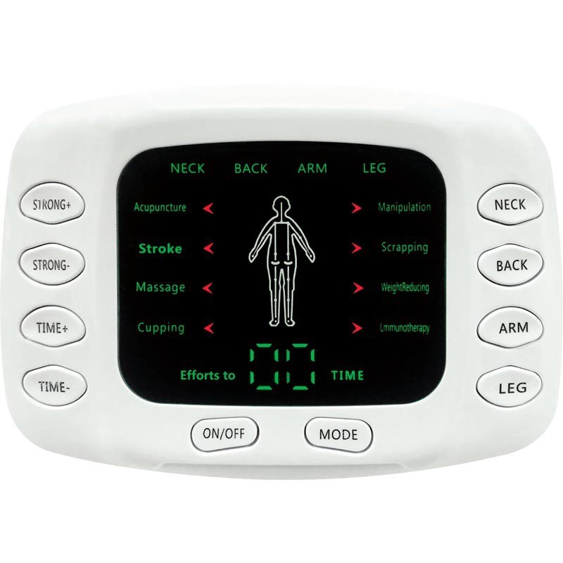 16 Pads Neck And Shoulder Massager Machine EMS Body Electrical Muscle Stimulator