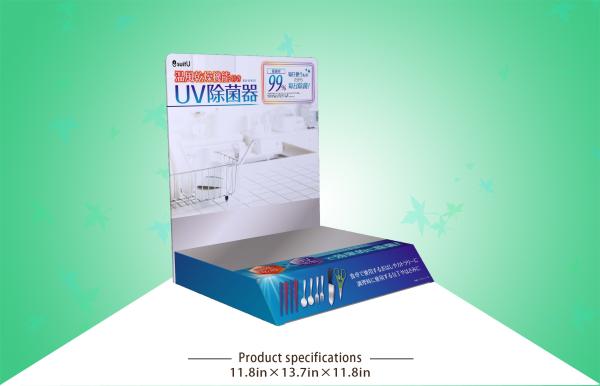 Buy cheap Bespoke PP Lamination Cardboard Countertop Display For UV Sterilizer from wholesalers
