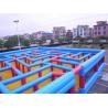 Buy cheap PVC Tarpaulin Inflatable Maze Playground , Inflatable Sports Games Fun from wholesalers