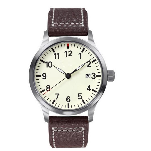 Buy cheap Stainless Steel Ladies Fashion Watches With Genuine Leather Band , 5ATM Water Resistant from wholesalers