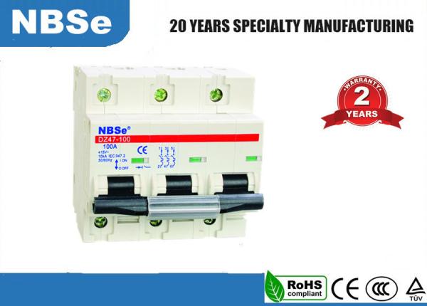 Buy cheap Double Connection 125A AC DC NC100H MCB Mini Main Circuit Breaker from wholesalers