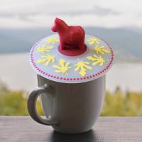 Buy cheap Customizable Cute Cartoon Coffee Cup Silicone Lid Reusable Dustproof Cup Lid, product