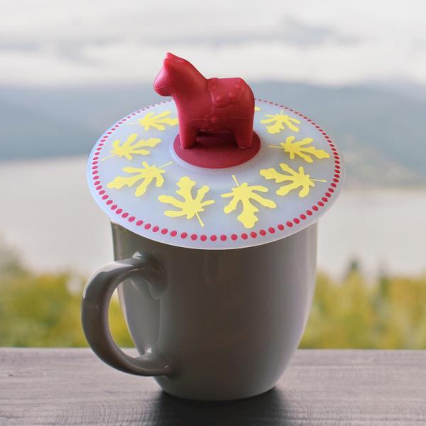 Buy cheap Customizable Cute Cartoon Coffee Cup Silicone Lid Reusable Dustproof Cup Lid, Suction Lid Sealing Lid from wholesalers