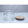 Buy cheap frosted glass jar with wooden lid for wholesale from wholesalers