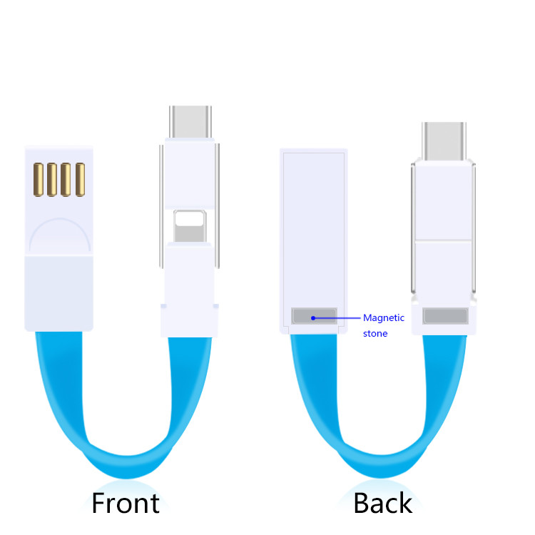 Keychain Universal USB Data Cable 10 Gbps High Speed With TPU Material