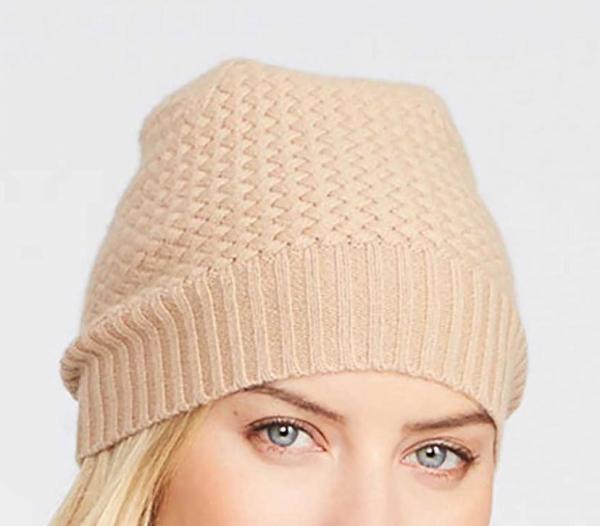 Buy cheap Women ' S Knit Beanie Hats 100 % Cashmere Material Lattice Stitch 7gg Gauge from wholesalers