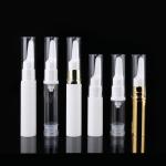 5ML 10ML white plastic PP round essence eye cream airless pump bottle