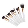 Buy cheap Nylon Hair 9PCS Face Makeup Brush Set Foundation Rose Gold Color from wholesalers