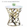 Buy cheap hospitality furnishing metal tables base and chairs gold colour from wholesalers