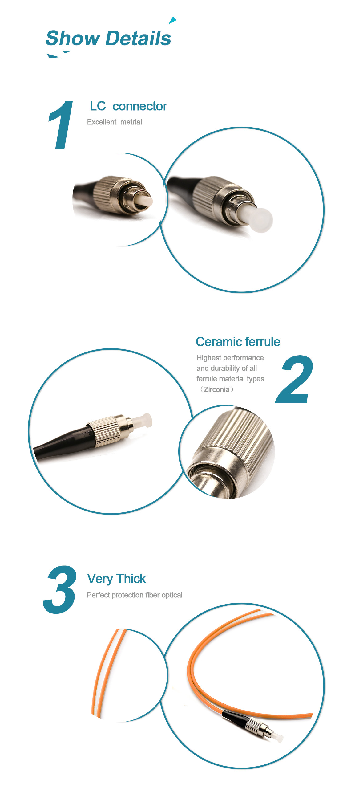 Duplex Multimode OM1 Fiber Optic Patch Cable FC/UPC-FC/UPC