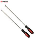 Buy cheap Long Reach Screwdrivers 2 Pack Pozidriv And Flat Head Magnetic Tips Ergonomic Handles 300mm from wholesalers