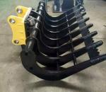 Mini Excavator Brush Rake 4ft Width 8 Teeth Kubota Landscape Rake