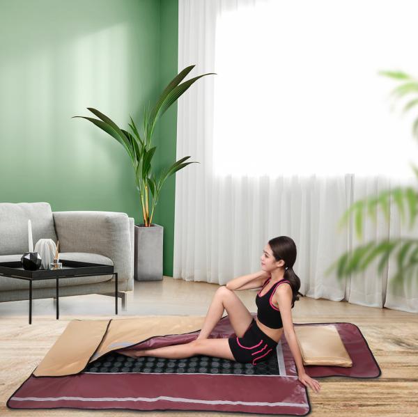 Buy cheap Gold Far Infrared Sauna Blanket 3 Zone 600W Sauna Bag For Weight Loss from wholesalers