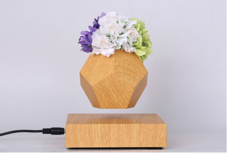 Hot Sale Levitating Air Bonsai Pot Rotation Planters Magnetic floating Flower pot