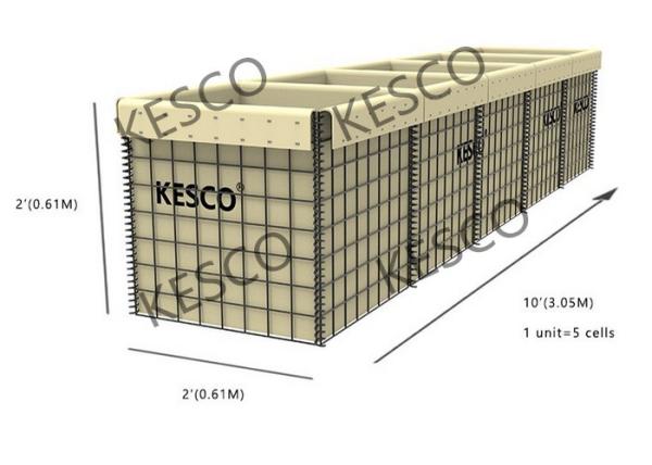 Buy cheap HESCO MIL 5 Series Military Sand Wall Hesco Barriers Zinc -5% Aluminum Alloy Wire from wholesalers